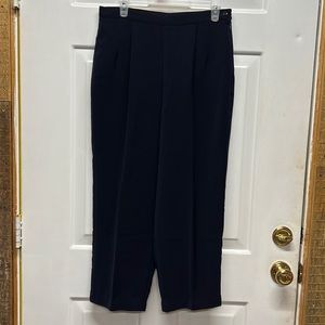 Briggs Petite Women’s Size 14P Navy Blue Pleated Front Dress Pants